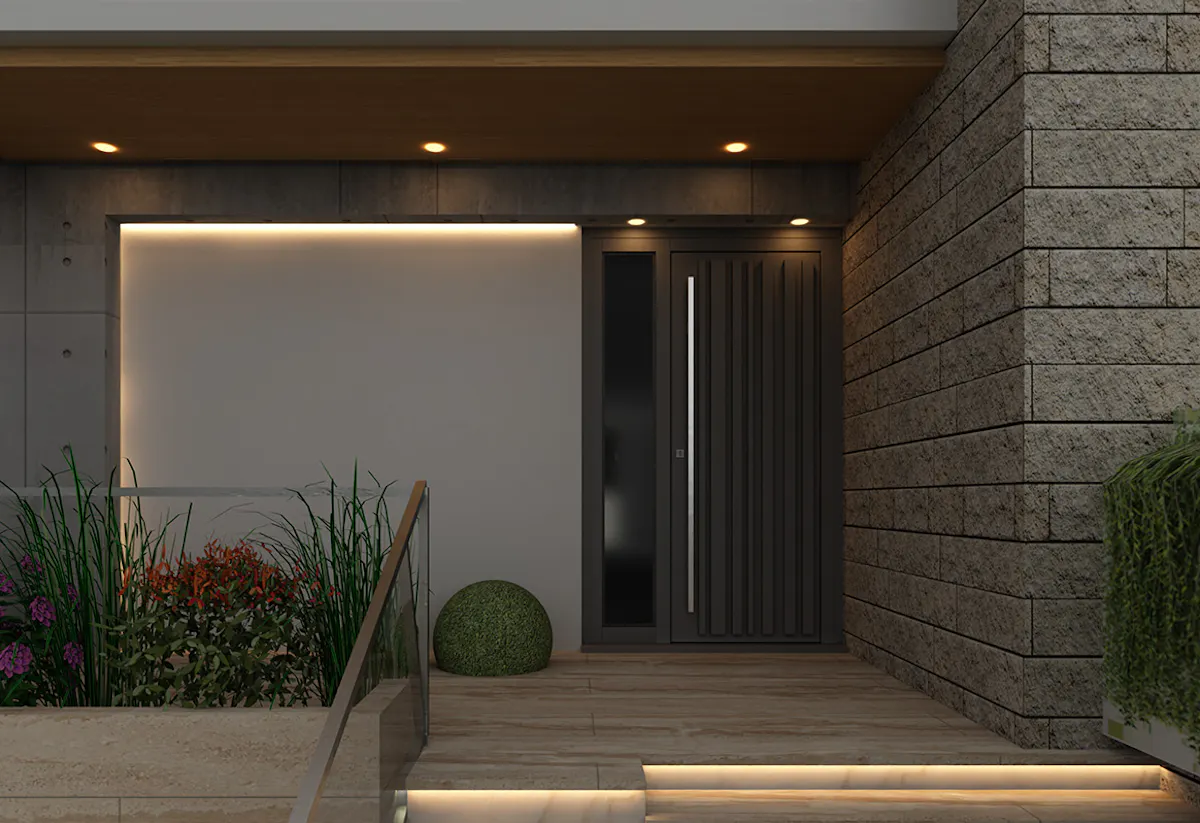 wooden made to measure front bespoke door