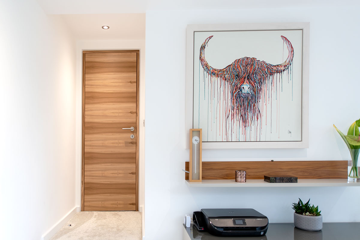 Bespoke Internal Door Trem H Satin Walnut 