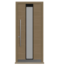 Natural Oak Single leaf front door - Pianura 3 by Deuren