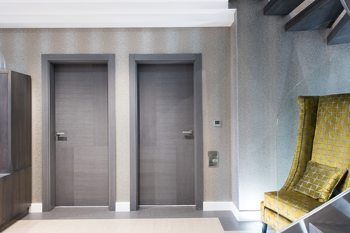 Bespoke Grey Oak Internal Door Vario 4