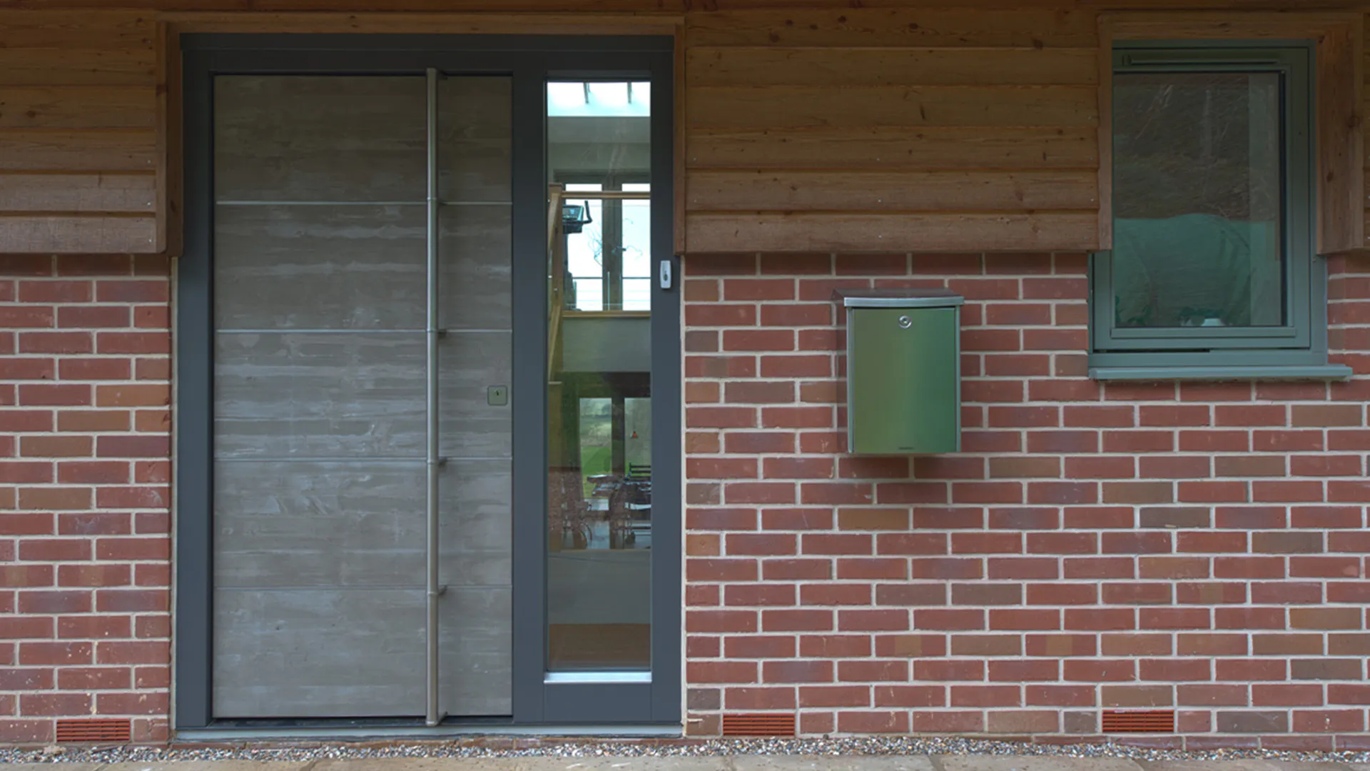 Concrete external front Deuren door