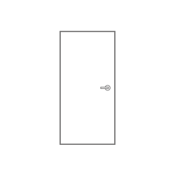 Single hinged door
