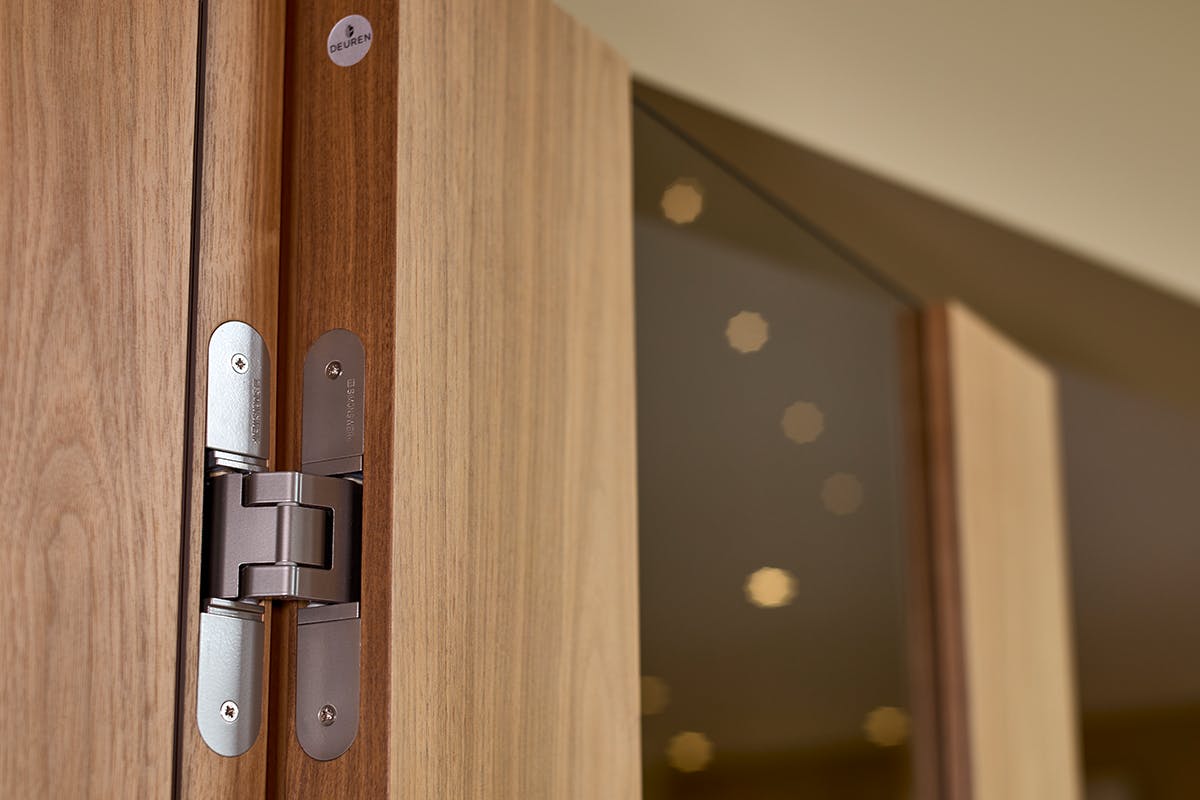 Natural Oak hinged glass internal door