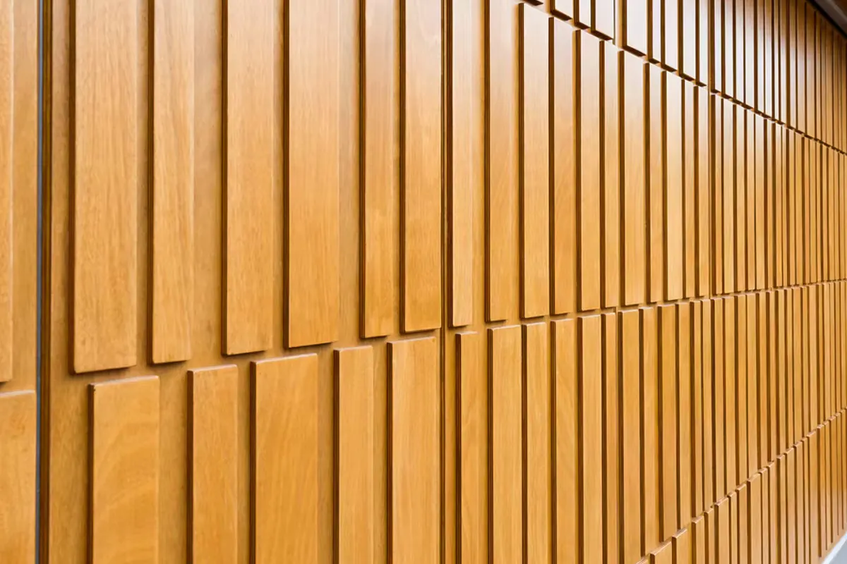 Detail of Deuren's Tavole garge door style