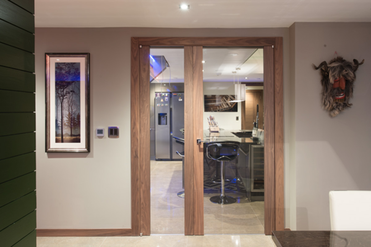 Bespoke Internal Gio Glass Door Double