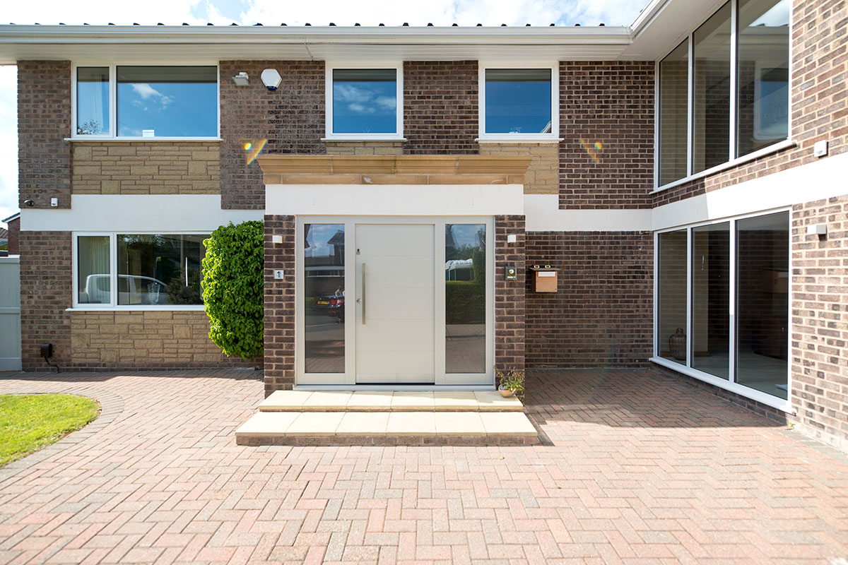 Modern Beige Ral Front Door Pianura 1 