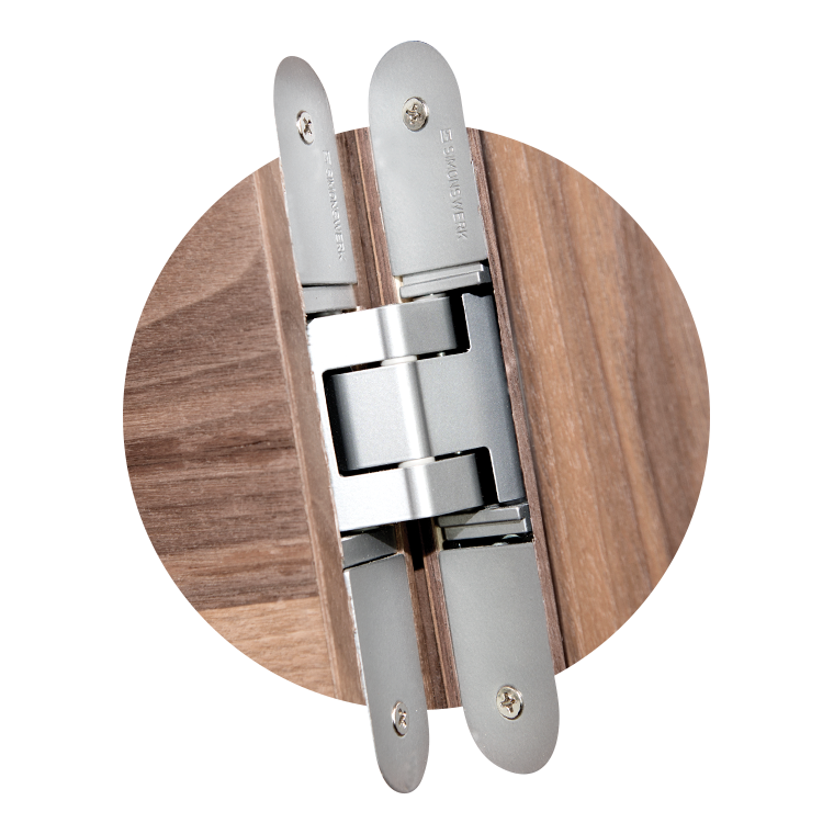 A rendering of a hinge.