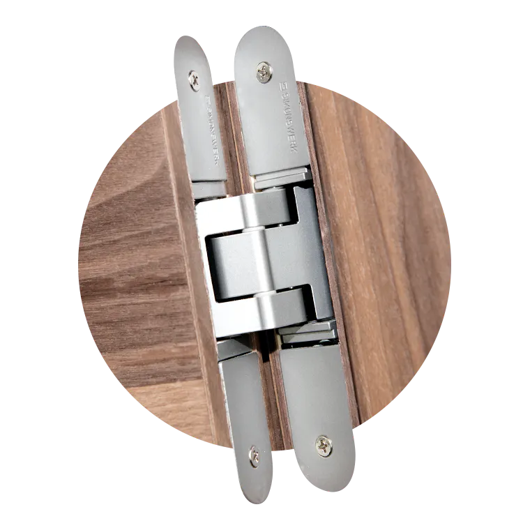 A rendering of a hinge.