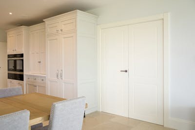 Victorian Internal Double Door | White Paint Finish