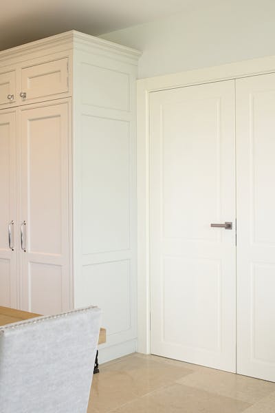 Victorian Internal Double Door | White Paint Finish