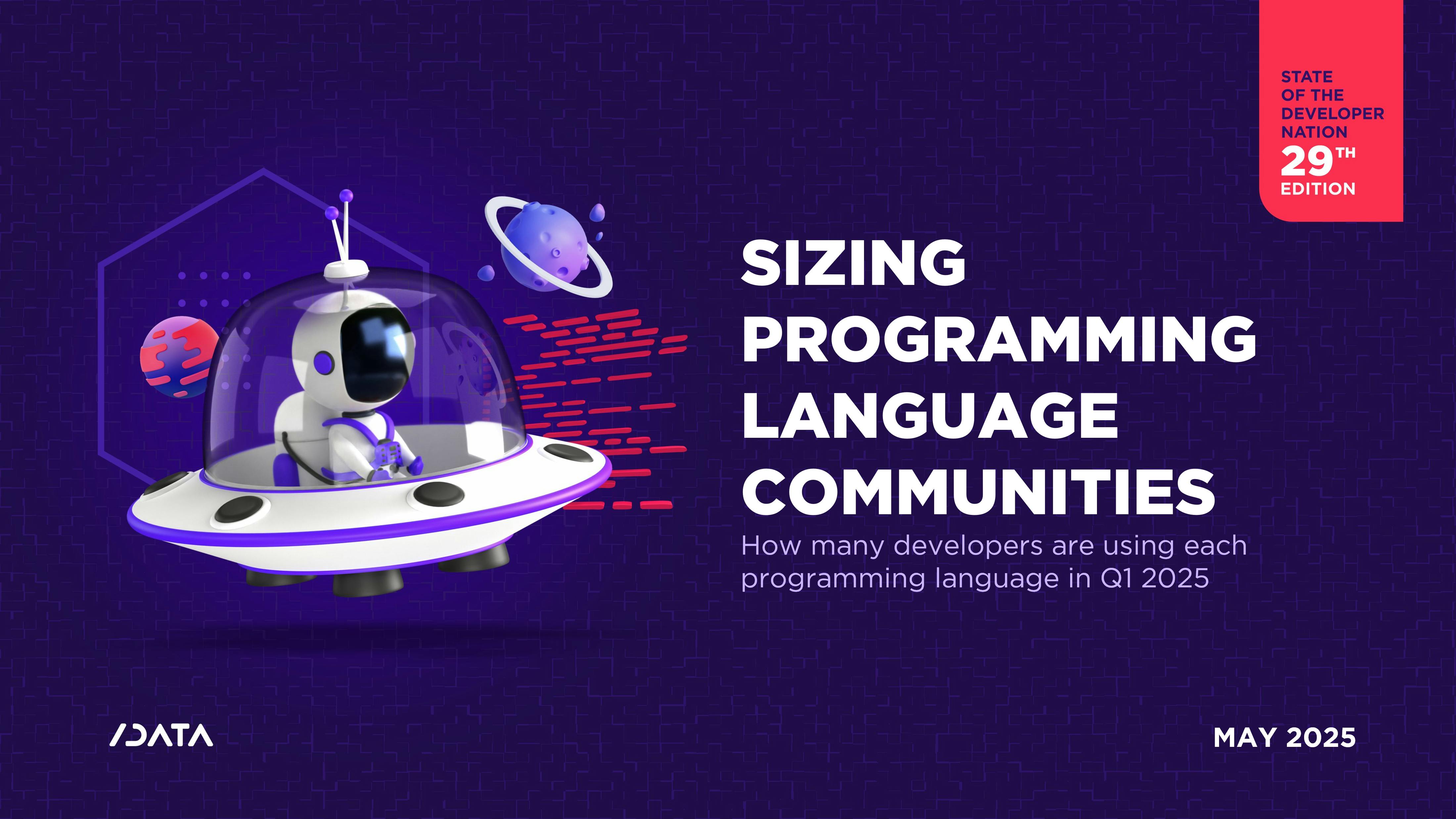 Sizing programming language communities