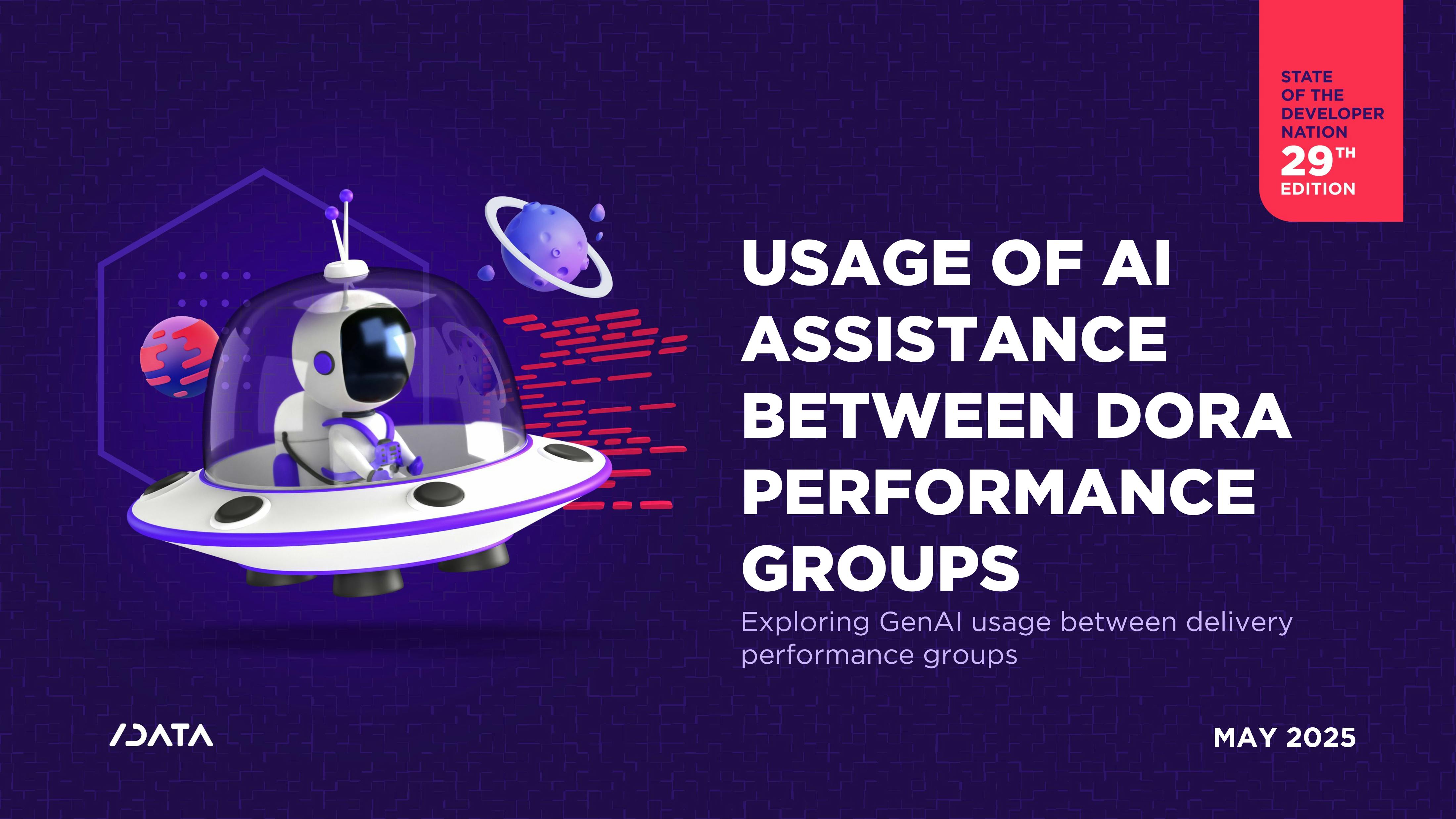 Usage of AI assistance between DORA performance groups