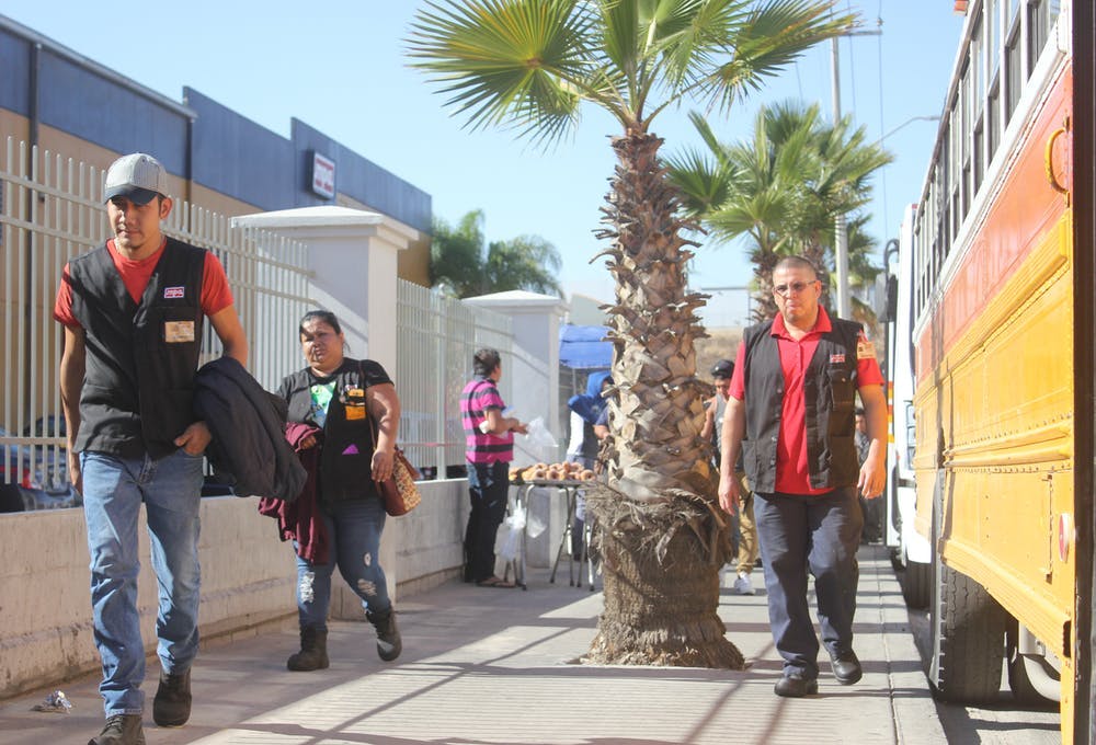 Trabajadores de maquiladoras en Tijuana.