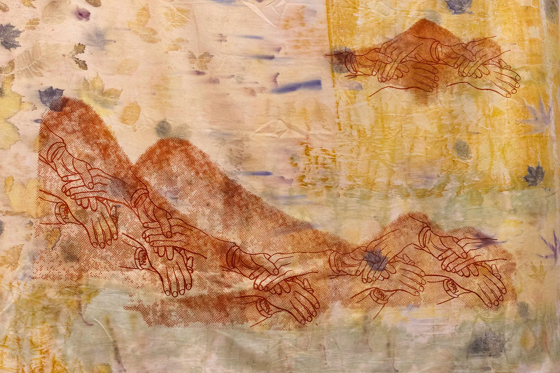 Keng Keng Tang, Eco-printing, screen-print with natural inks (2024)