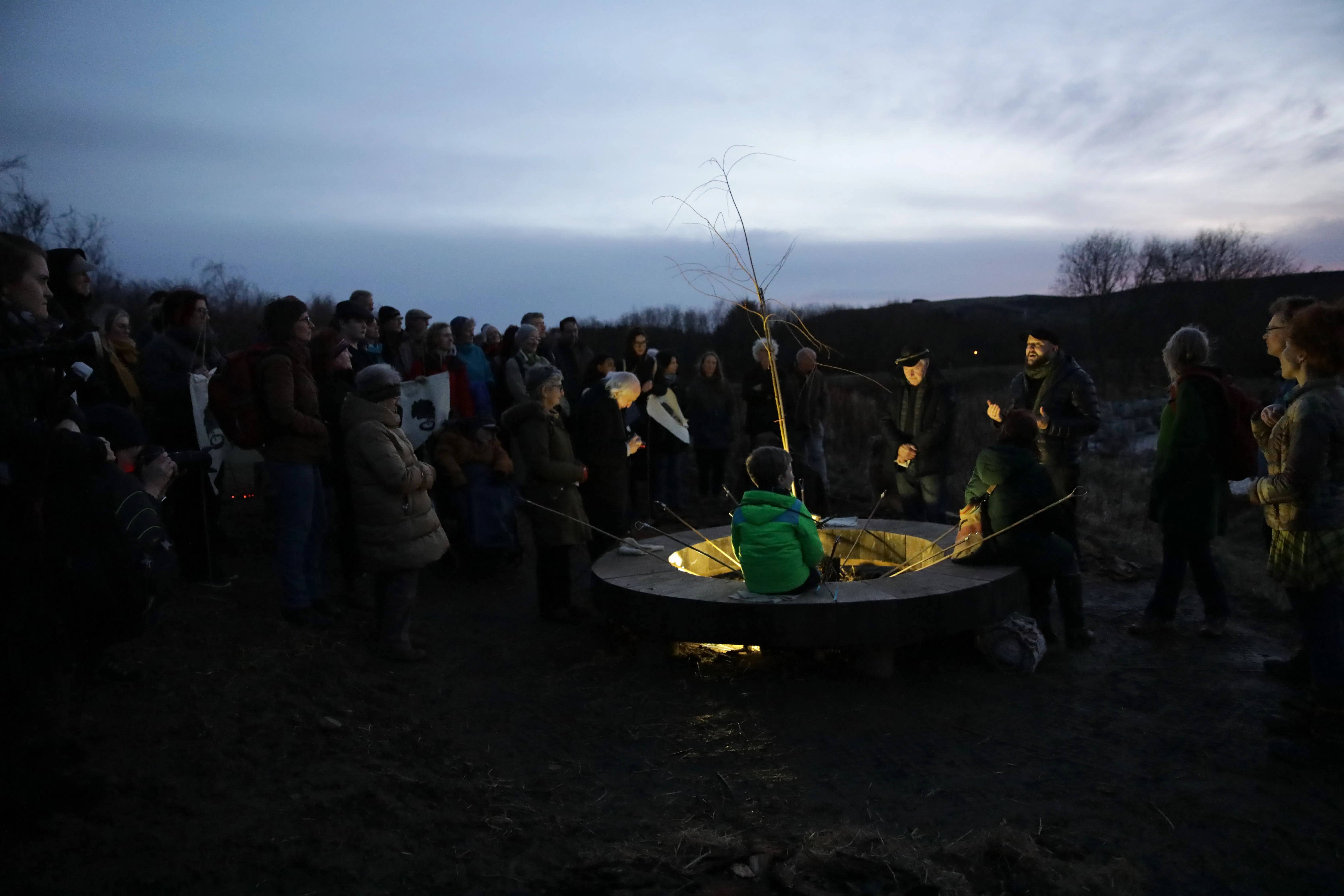 Clemens Wilhelm, planting the Weeping Willow Tree (2020)