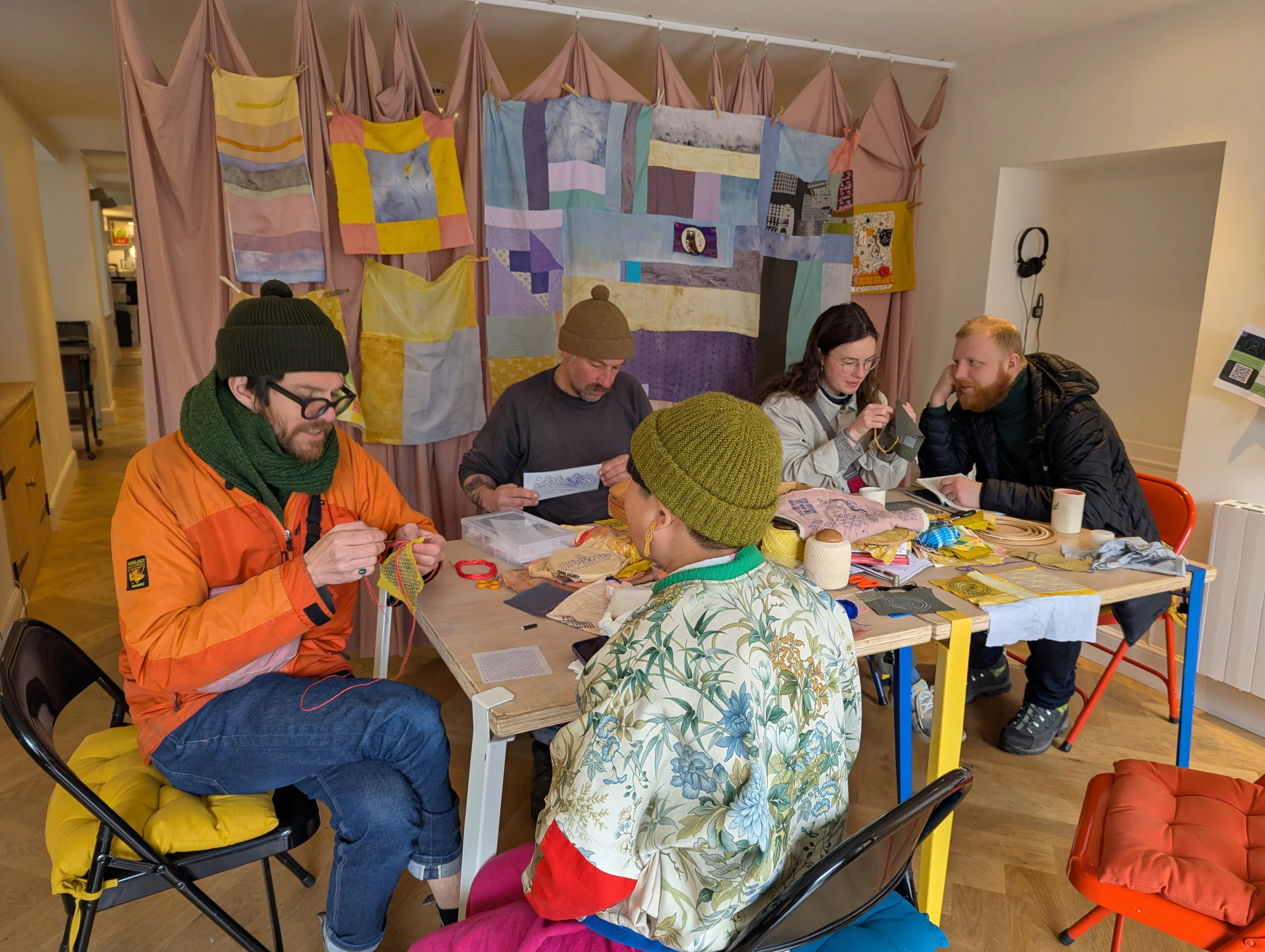 Mending workshop at Huntly Farmer's Market, April 2026