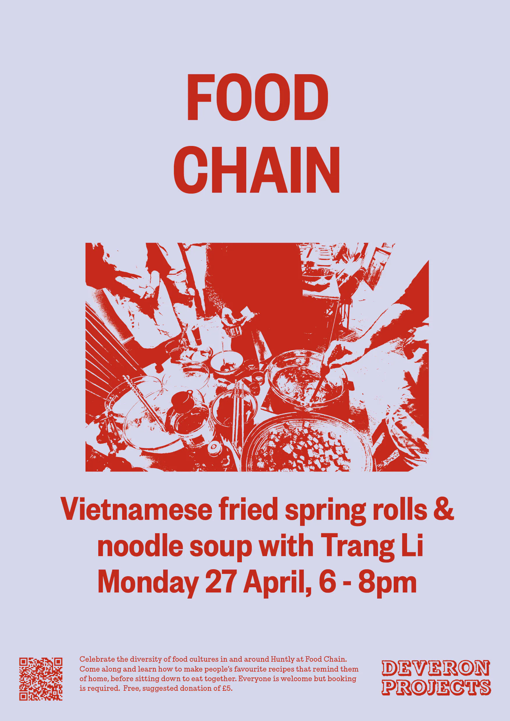 Vietnamese fried spring rolls and noodle soup with Trang Li