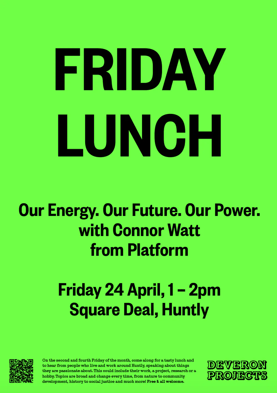 Friday Lunch: Our Energy. Our Future. Our Power