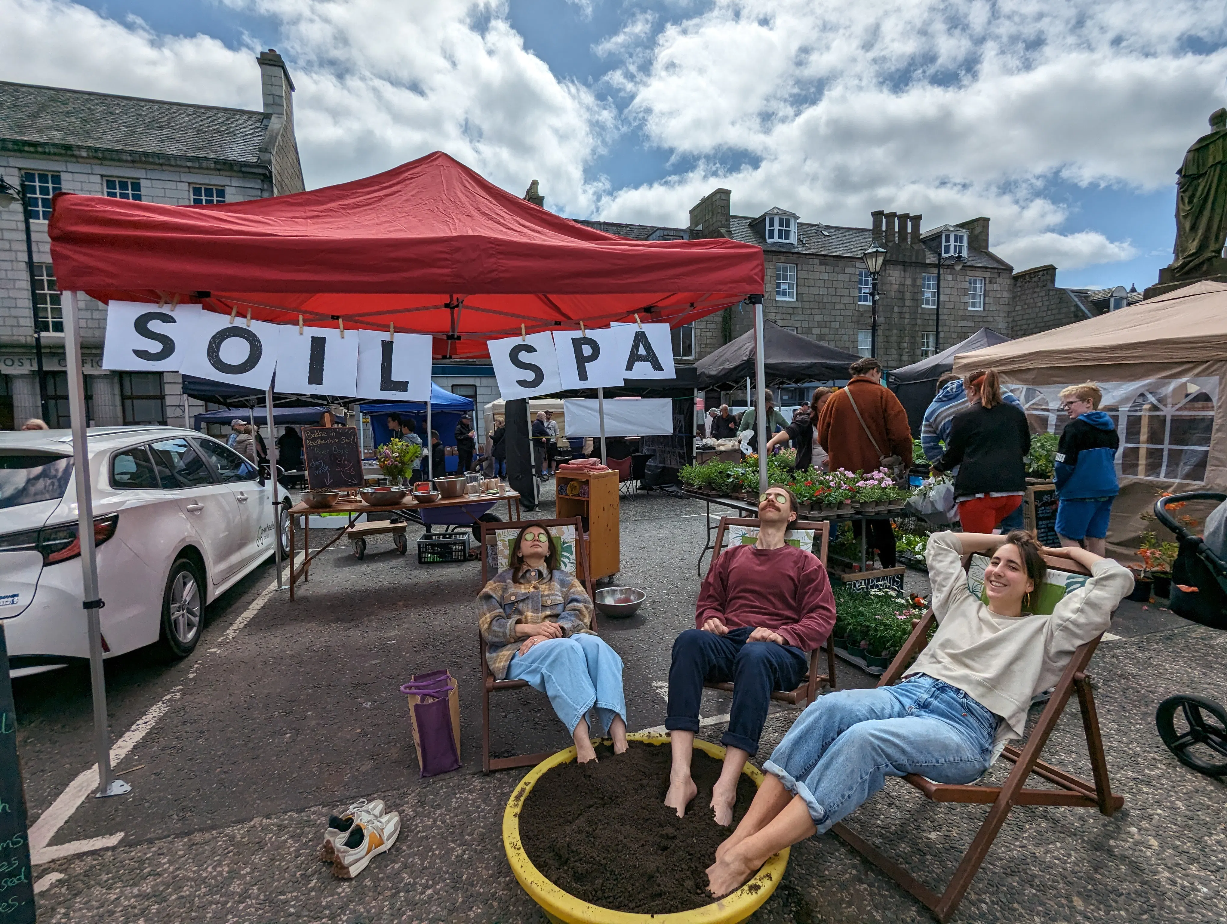 Margherita Soldati, Soil Spa at Huntly Farmers' Market (2024).