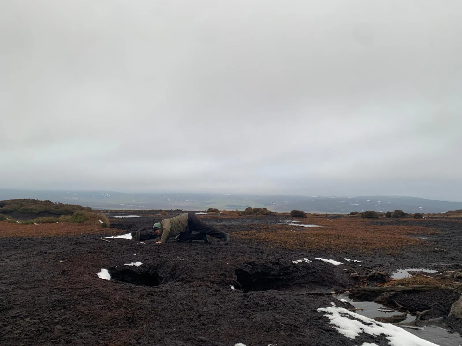 Walking to proposed Clashindarroch Wind Farm extension site with Jason Williamson