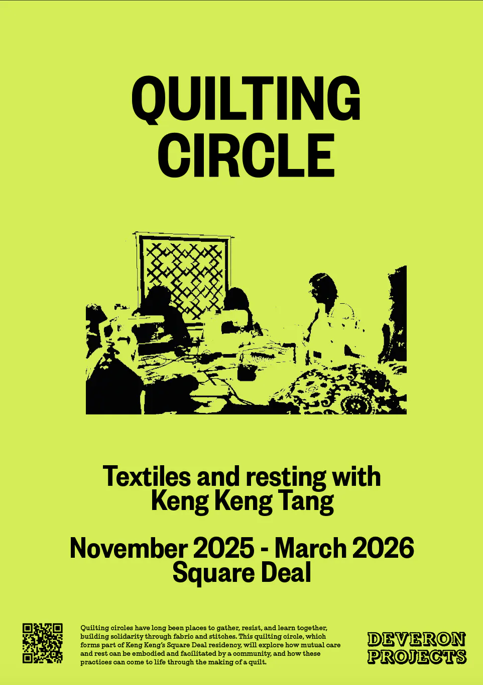 Quilting Circle with artist in residence Keng Keng Tang