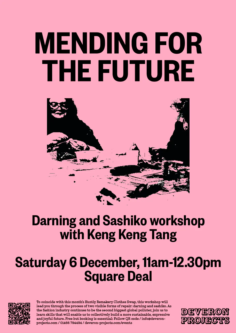 Mending for the future, darning and sashiko workshop with keng keng tang
