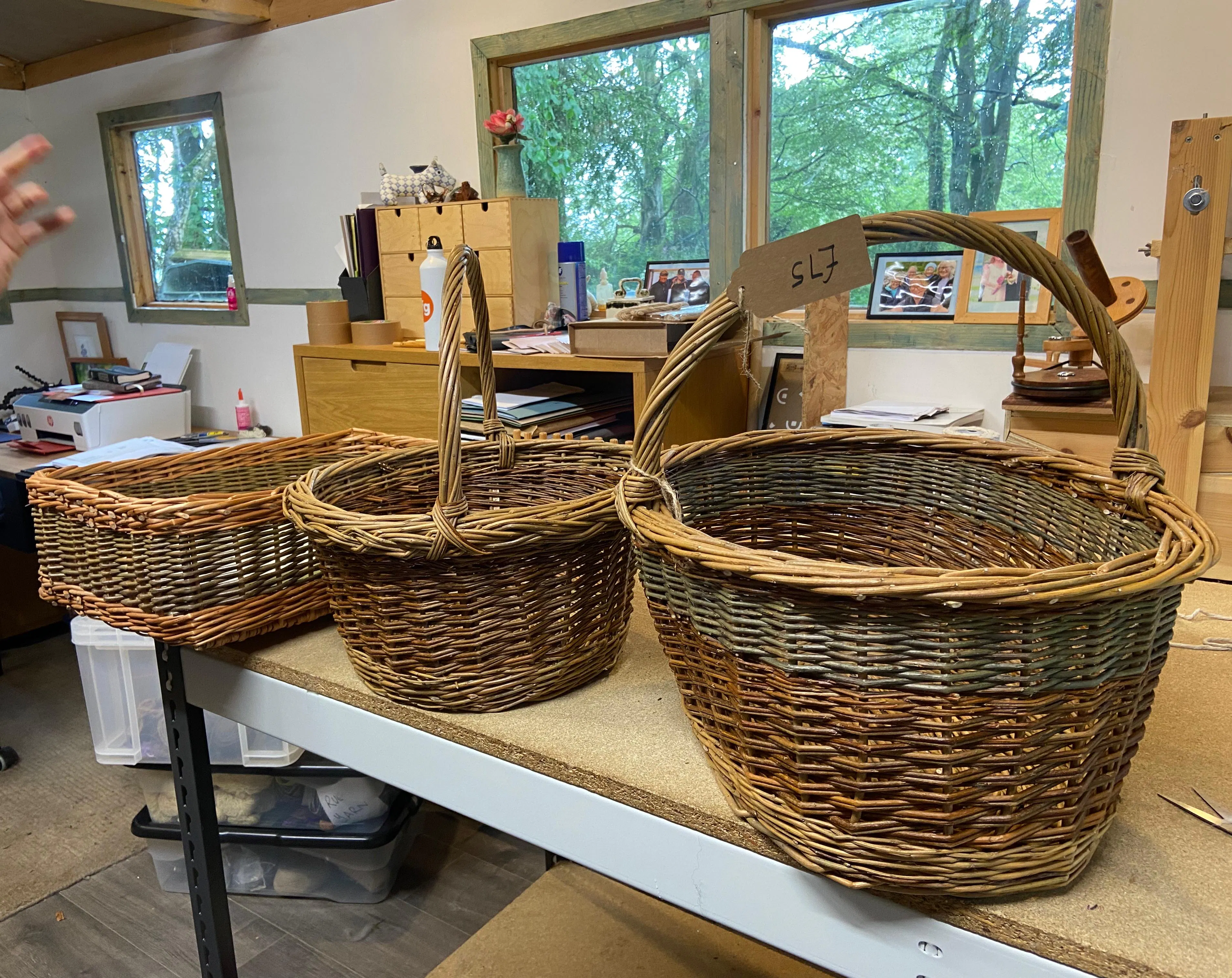 Baskets at Westfield Croft (2026). Image courtesy of the artist.