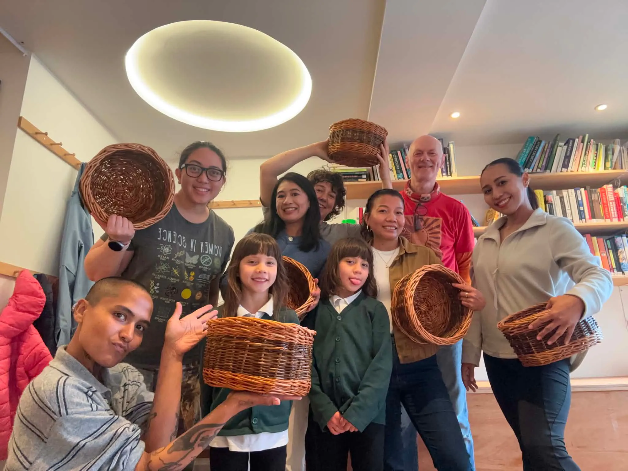Basket weaving with Frank from Westfield Croft