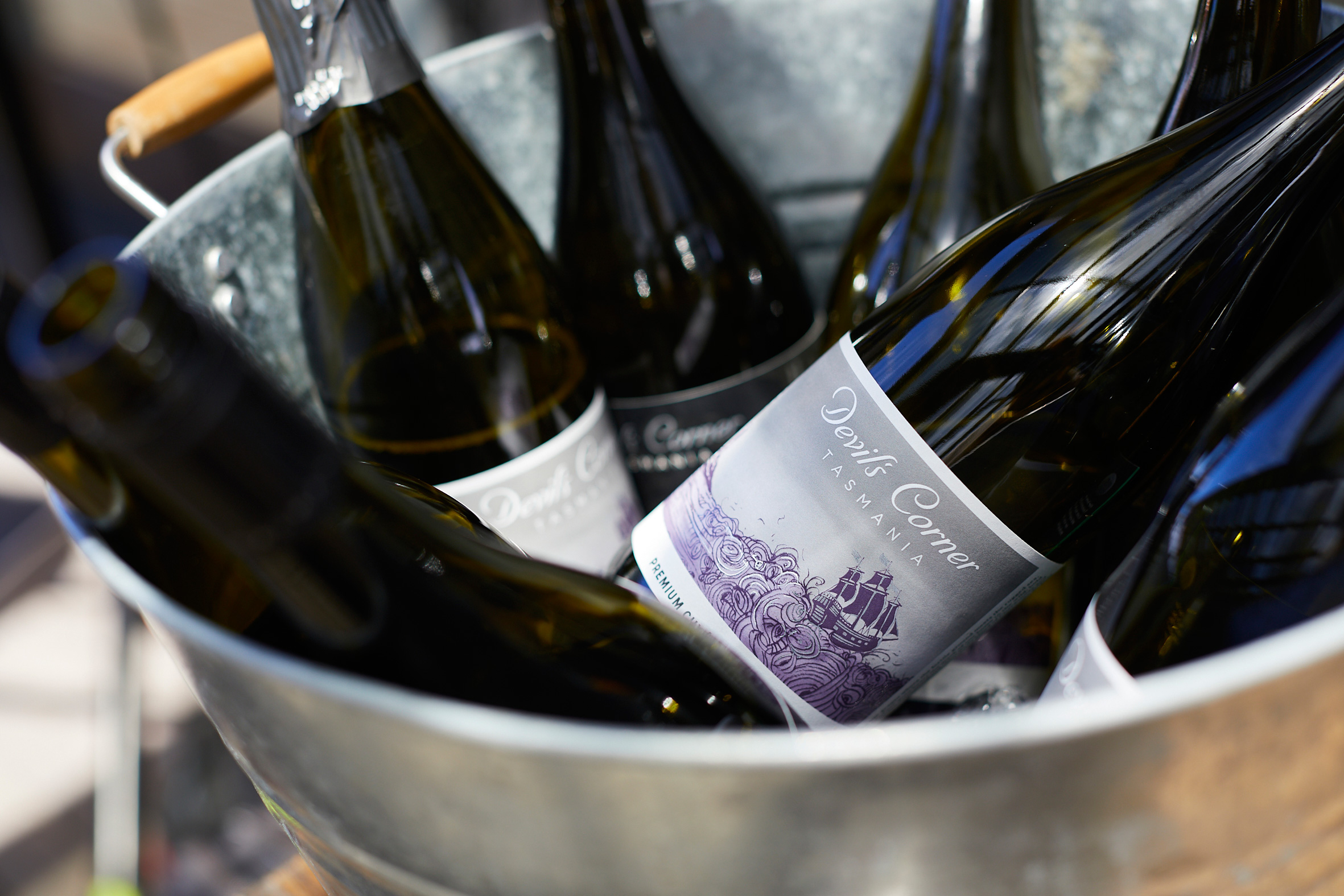 Ice bucket full of Devil's Corner Sparkling wine