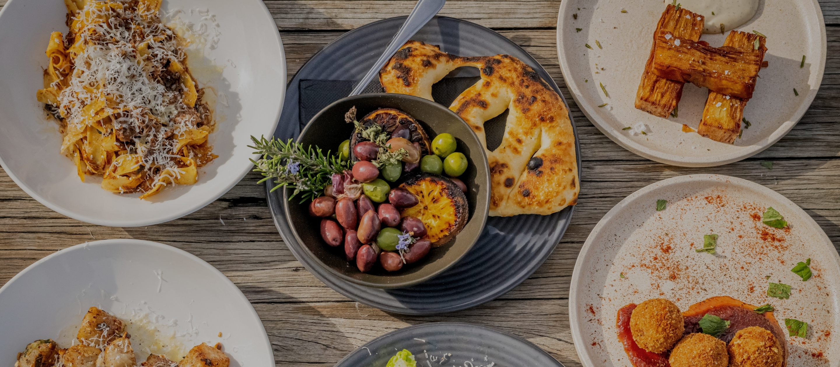 Food served at the winery
