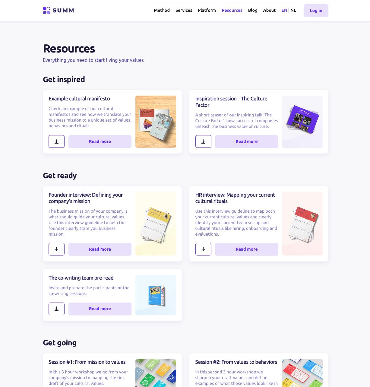 GetSumm Resources Page