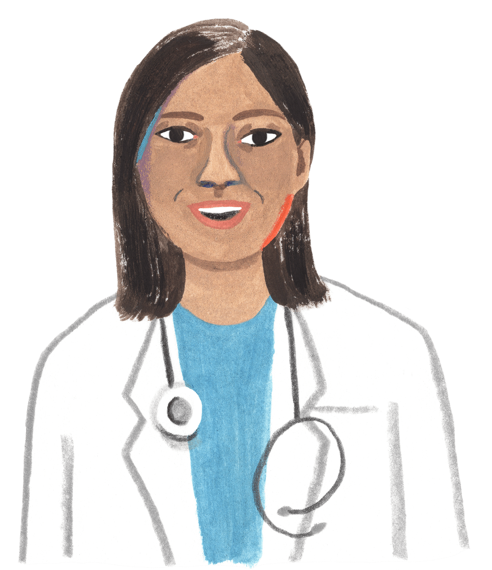 ilustración de una doctora