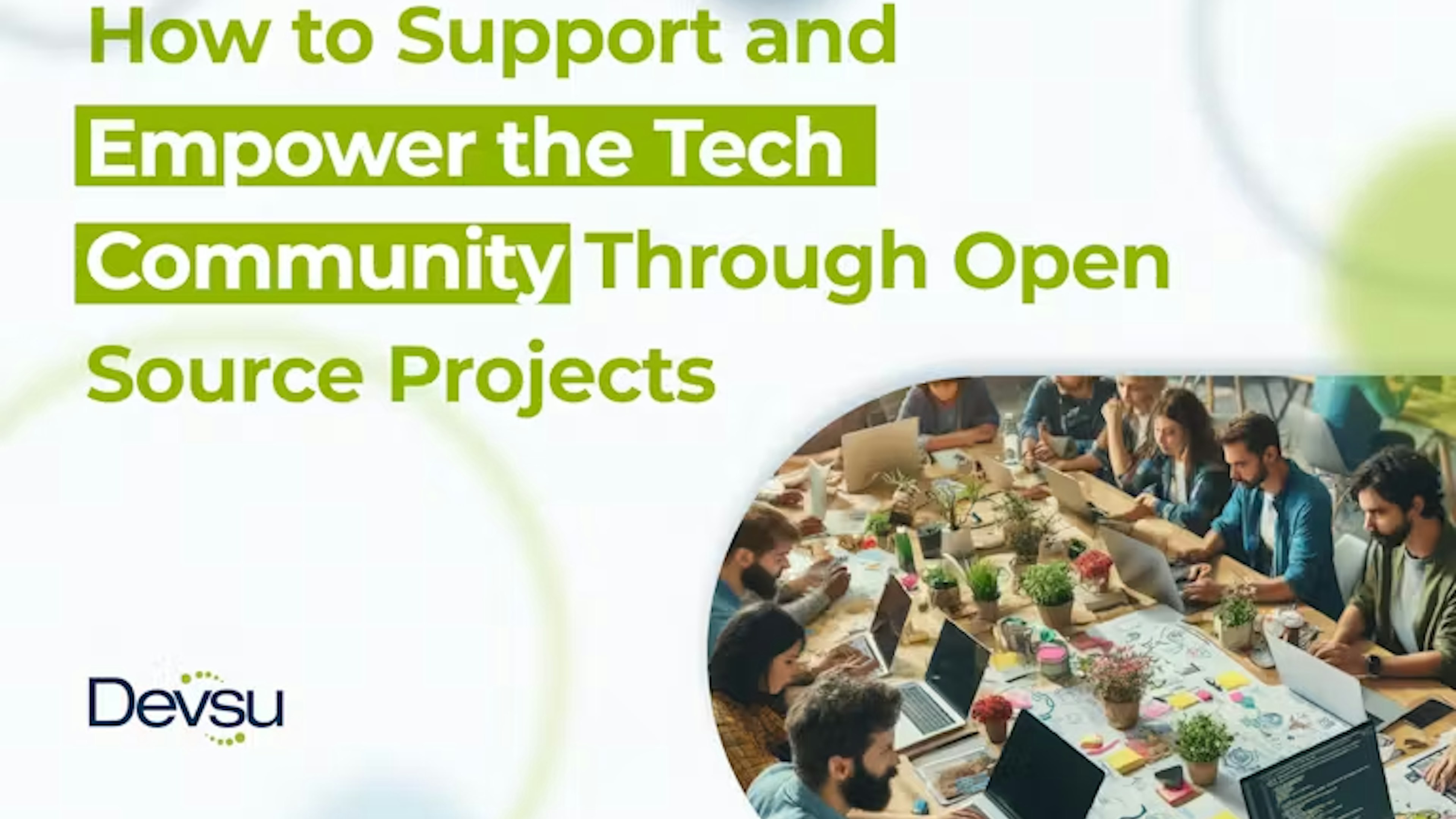 People collaborating in a open-source project