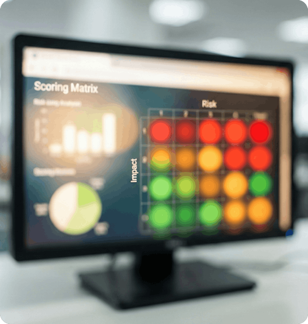 Computer with Scoring matrix