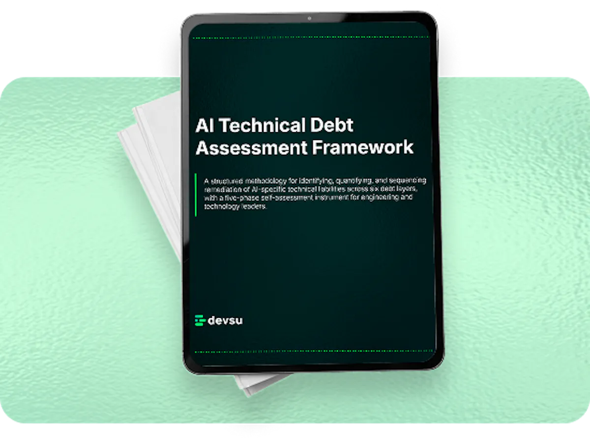 AI Tech Debt Ebook with pages below