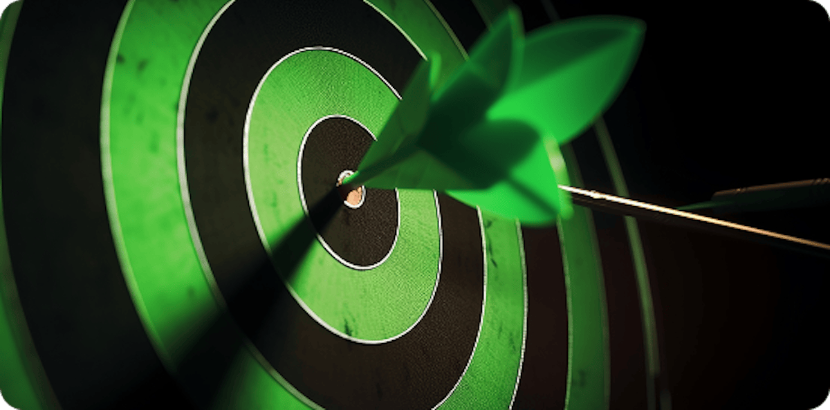 Arrow in target bale 