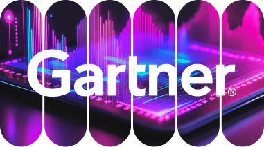 Gartner on purple logo