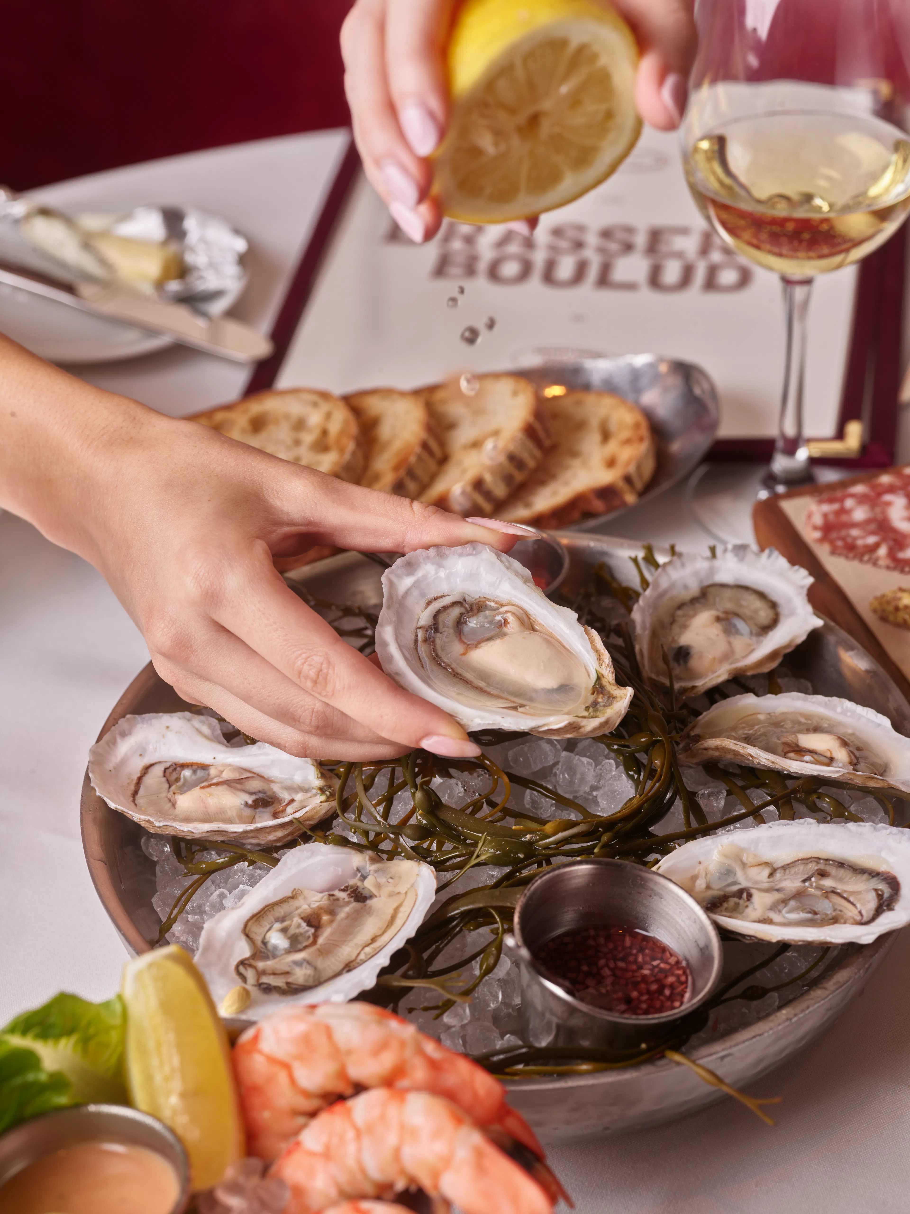 Oysters at Brasserie Boulud