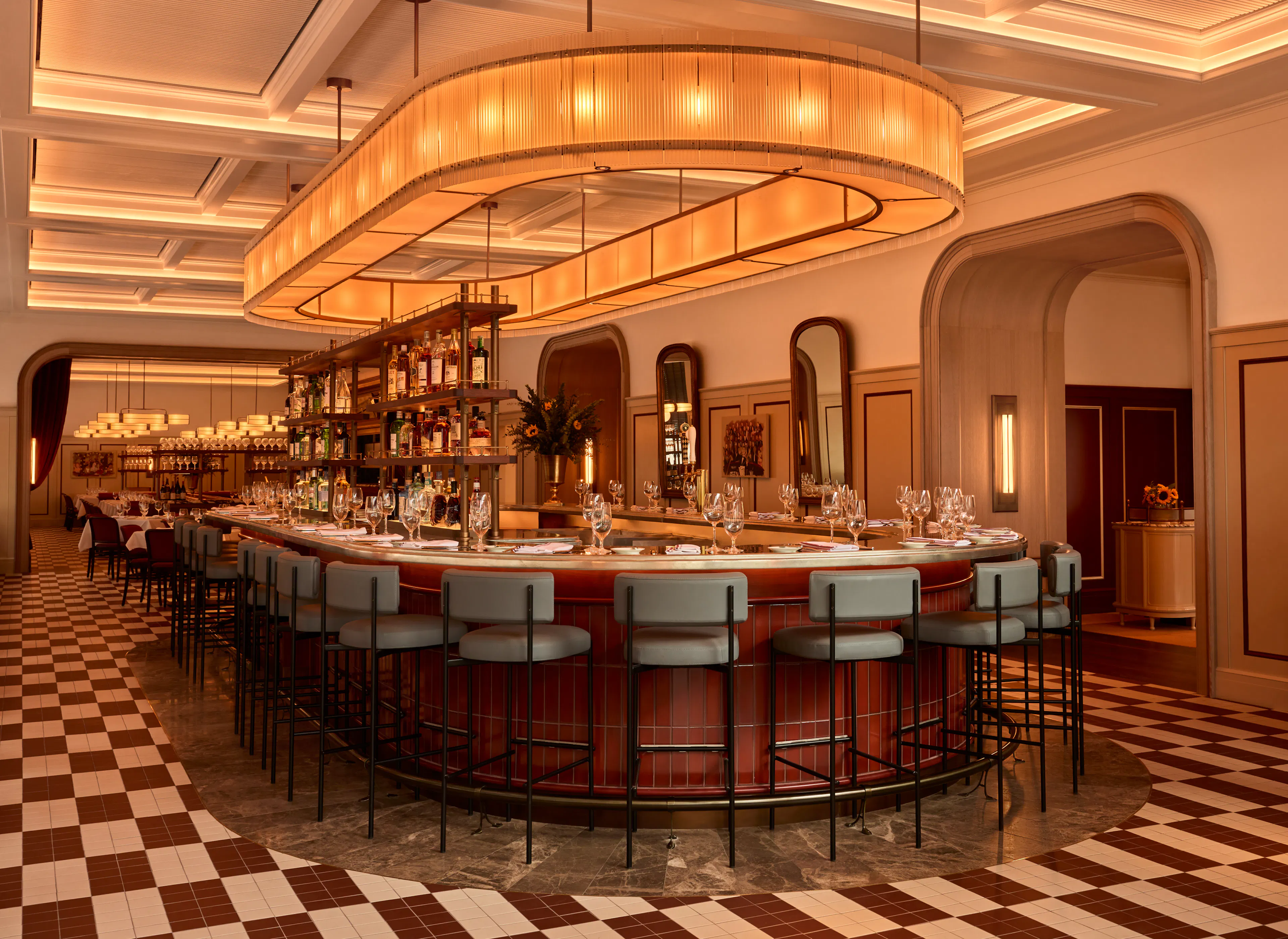 Main dining room at Brasserie Boulud