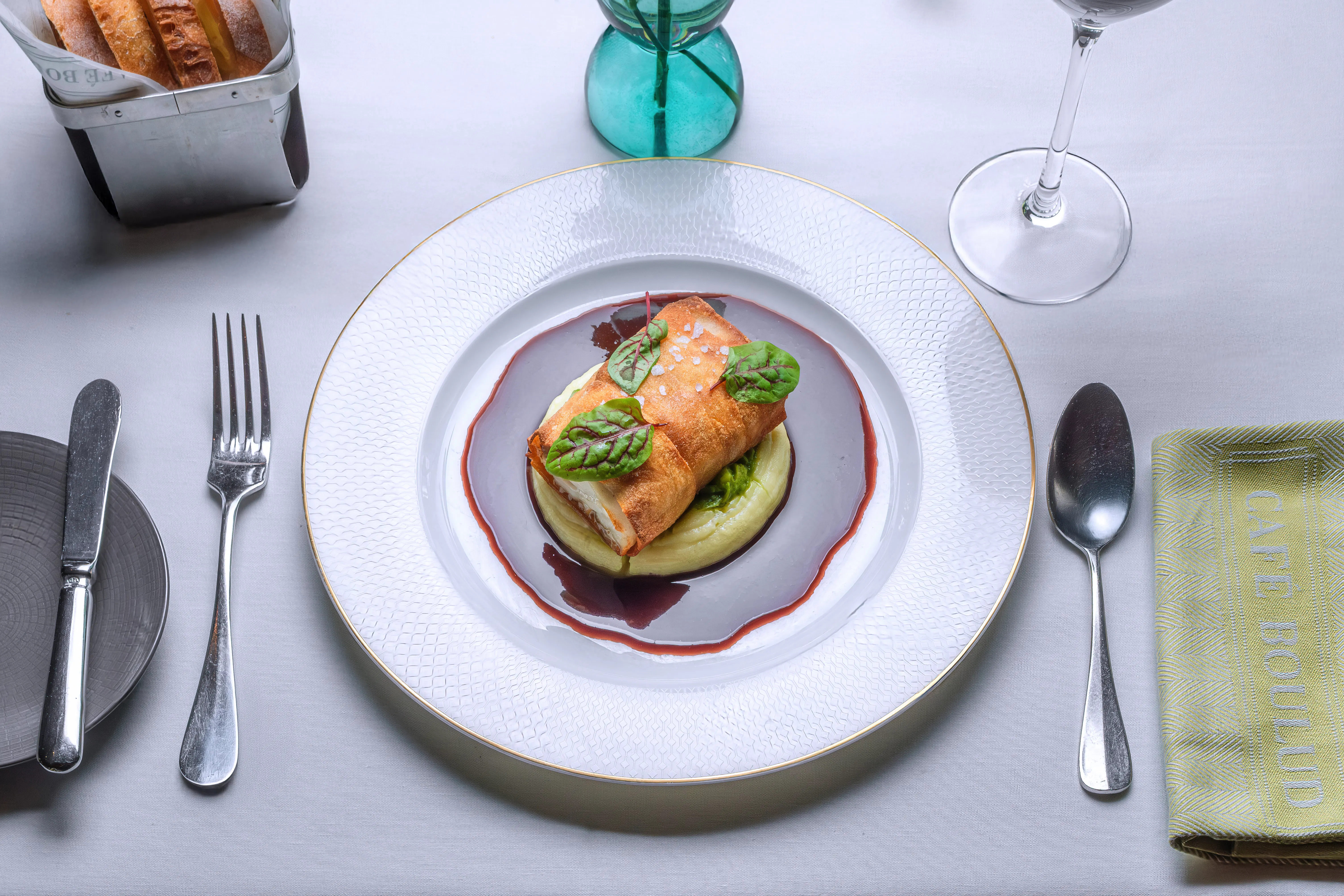 A plated dish at Cafe Boulud Palm Beach