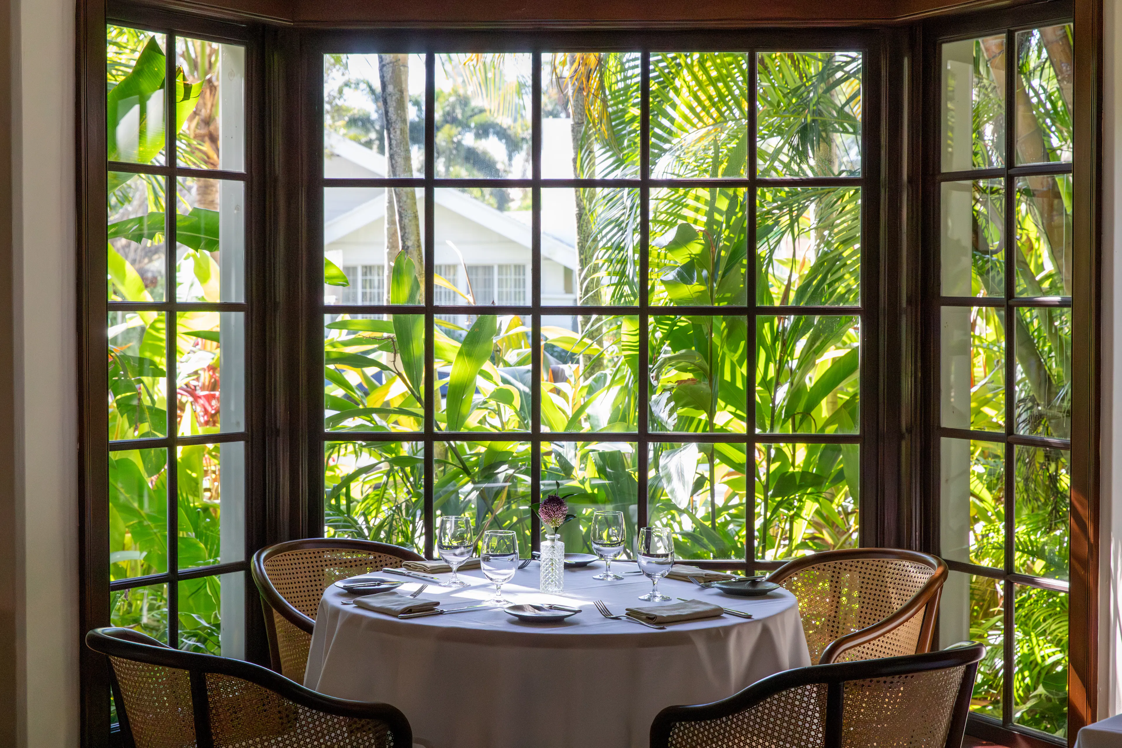 cafe boulud palm beach window table