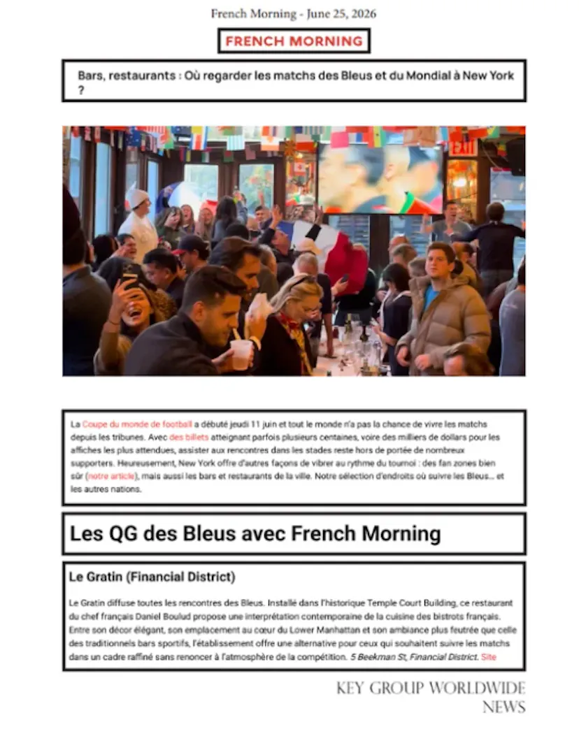 French Morning Press article