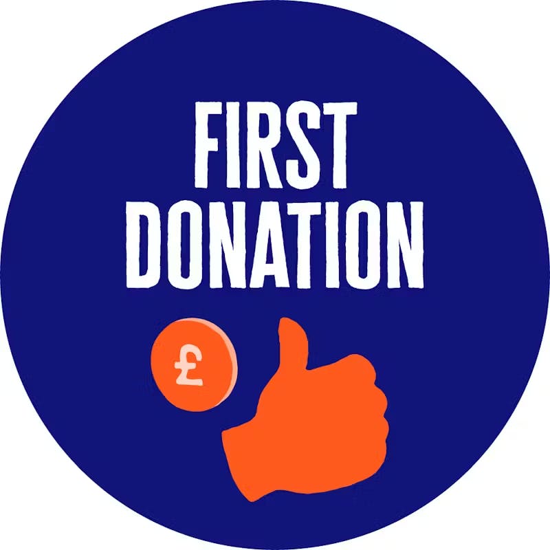 First donation badge