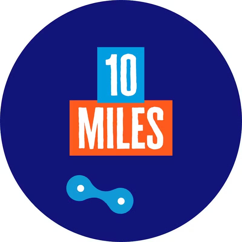 10 miles cycled