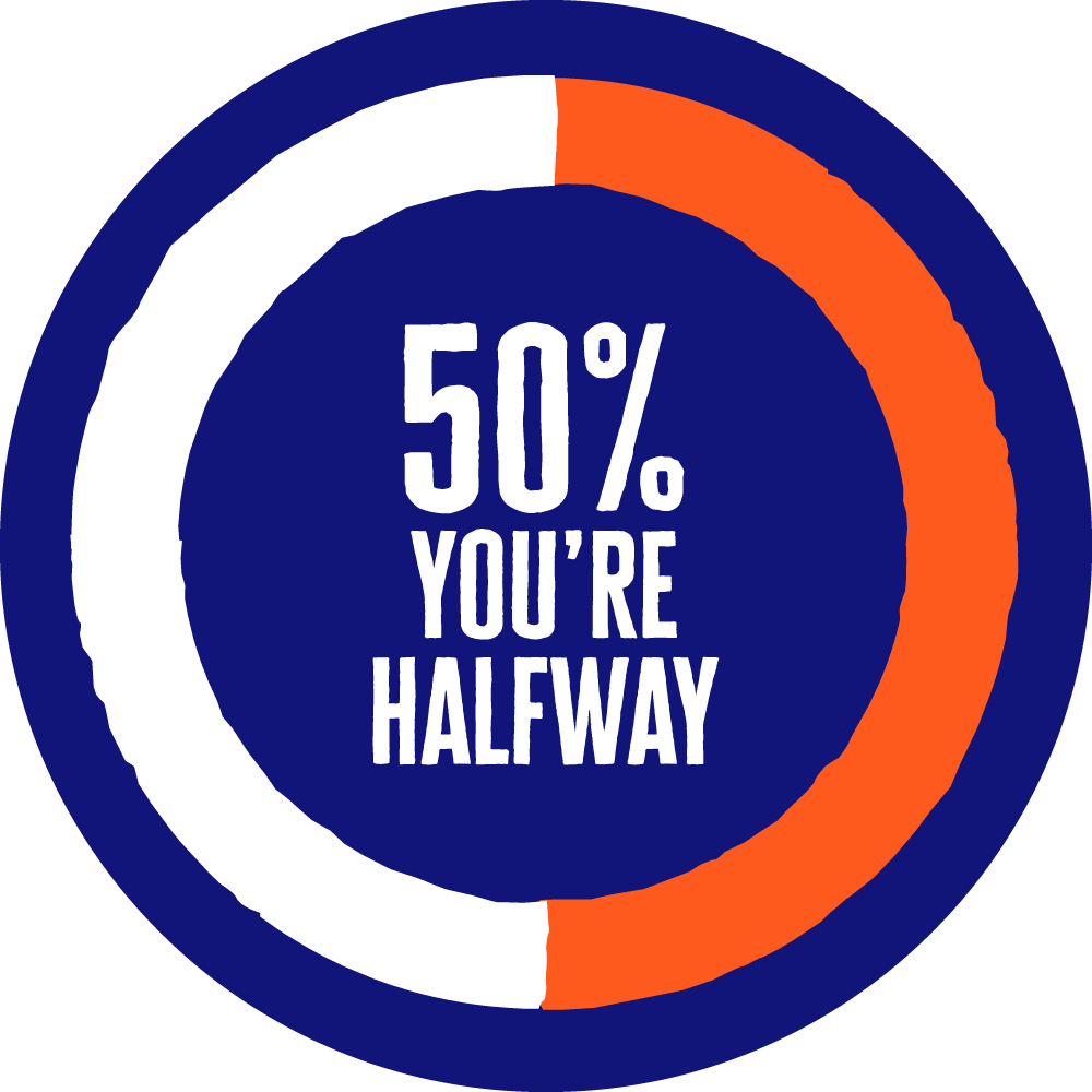 50% distance