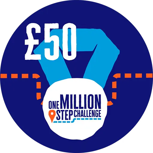 £50 raised badge