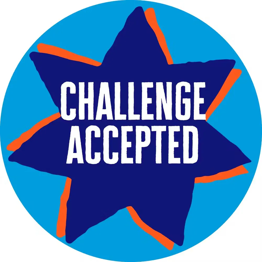 Challenge accepted badge