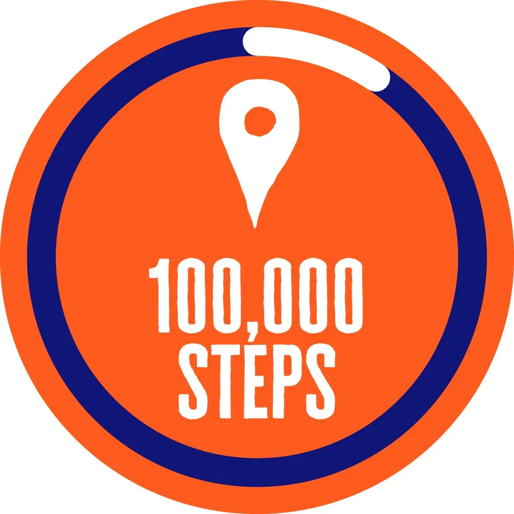 100,000 steps badge
