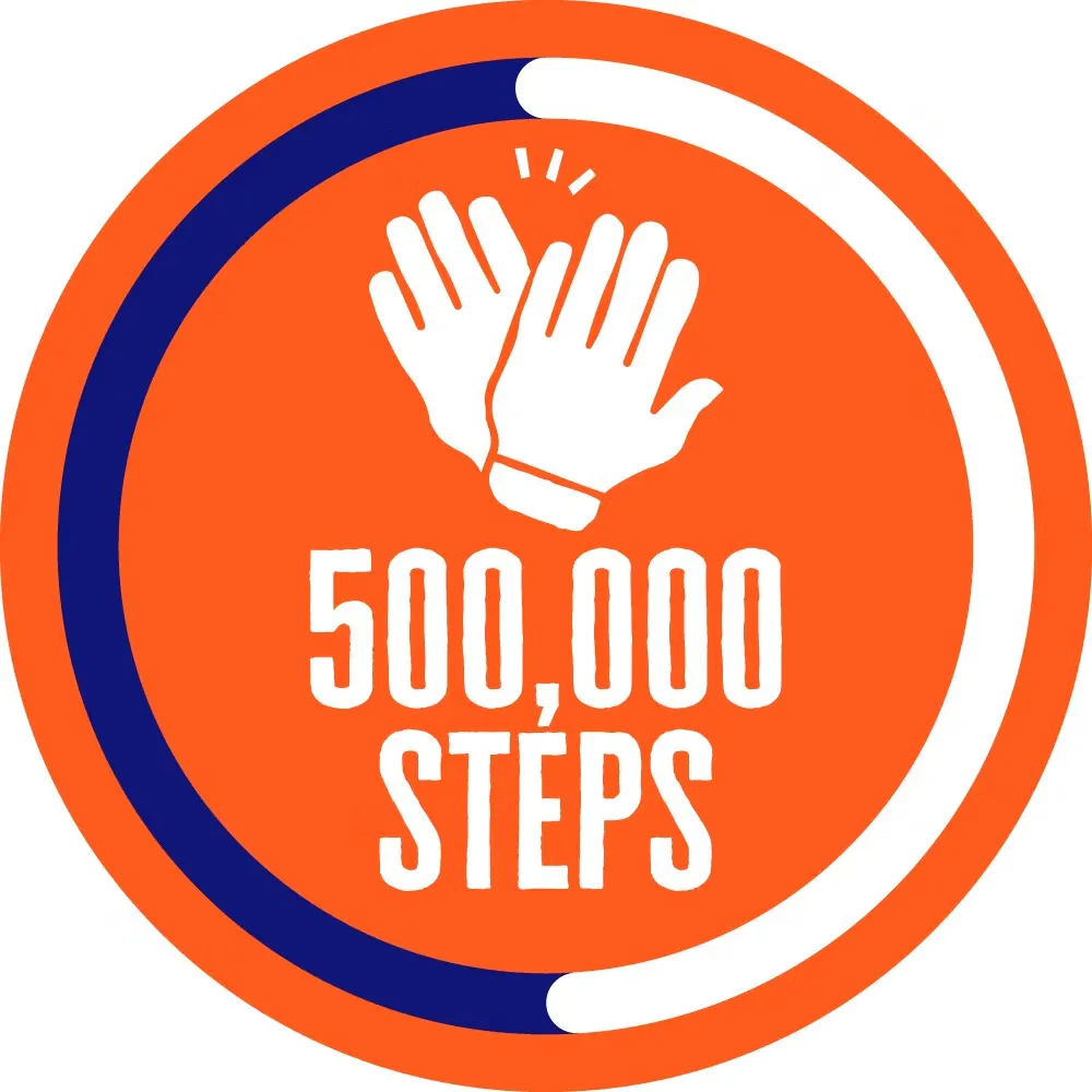 500,000 steps badge