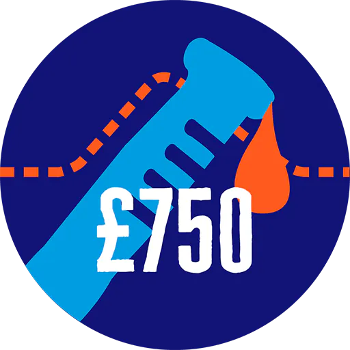 £750 badge 